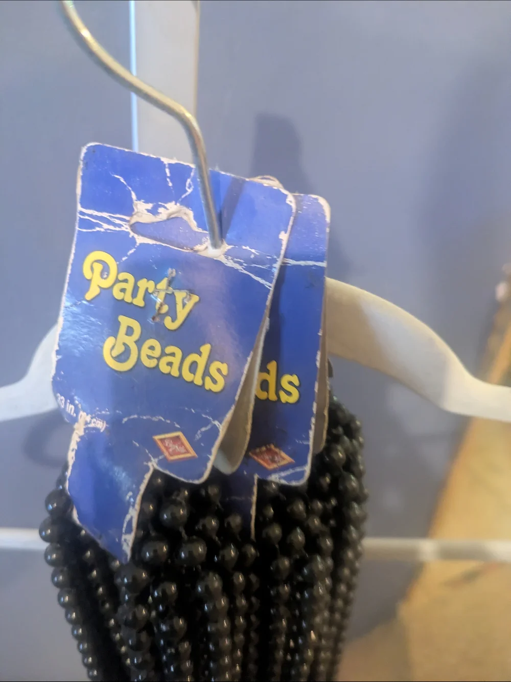 36 Black Party Beads Necklace Strands 33 Inch Mardi Gras Beads Beaded Necklace